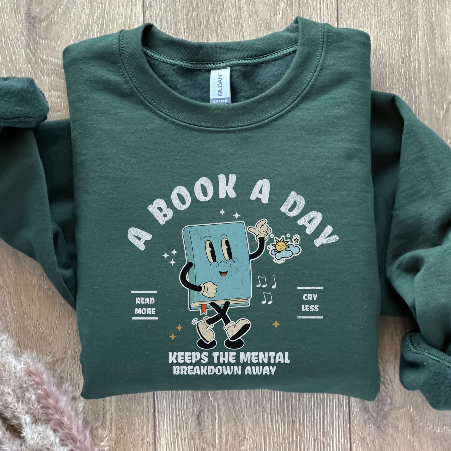 Bookish Mental Health Sweatshirt, Reader Sweatshirt, Librarian Shirt, Book Lover Gift,