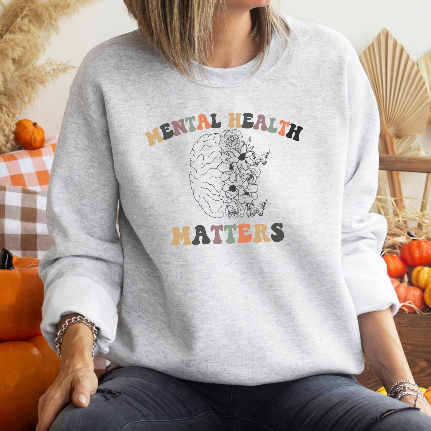 Mental Health Matters Crewneck Sweatshirt