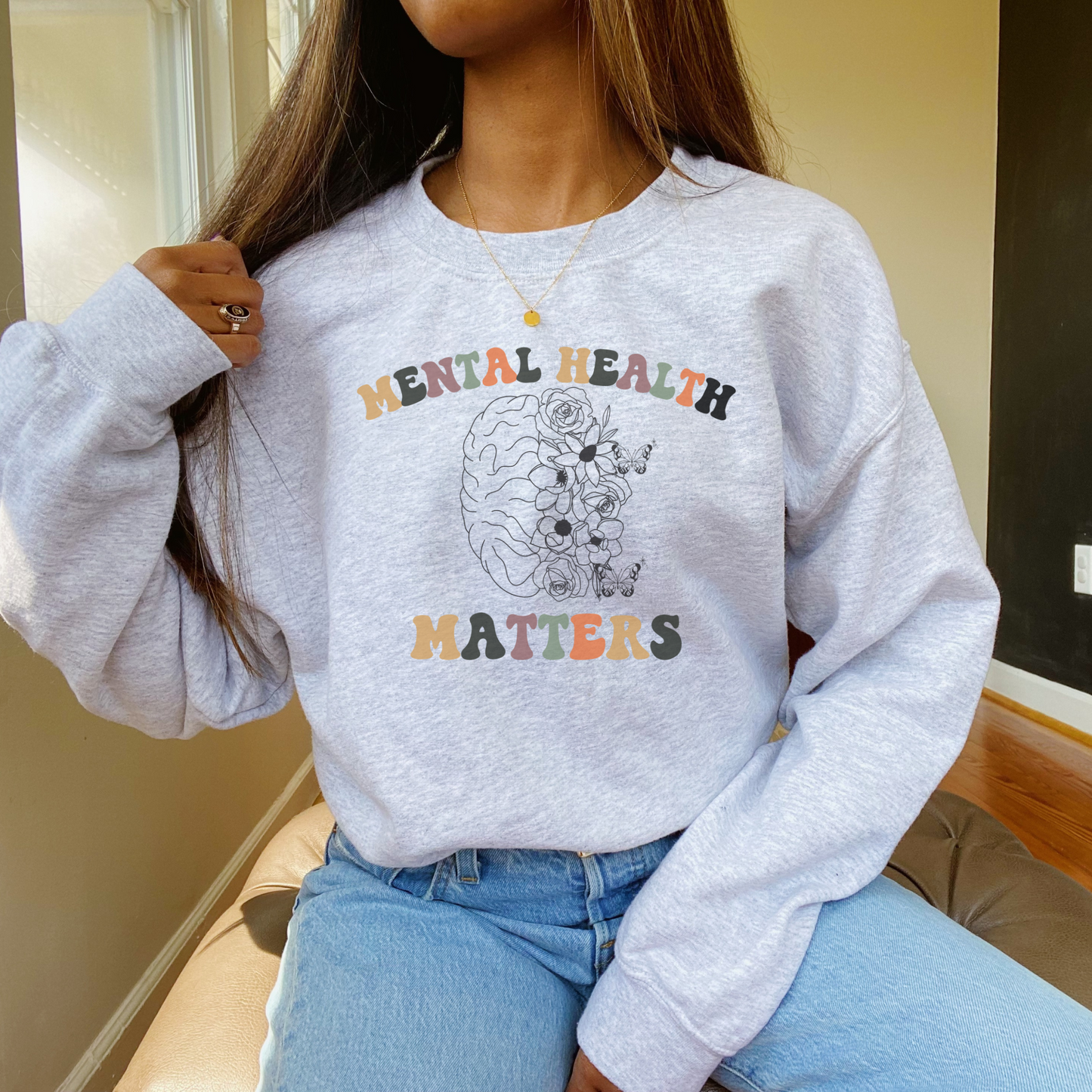Mental Health Matters Crewneck Sweatshirt