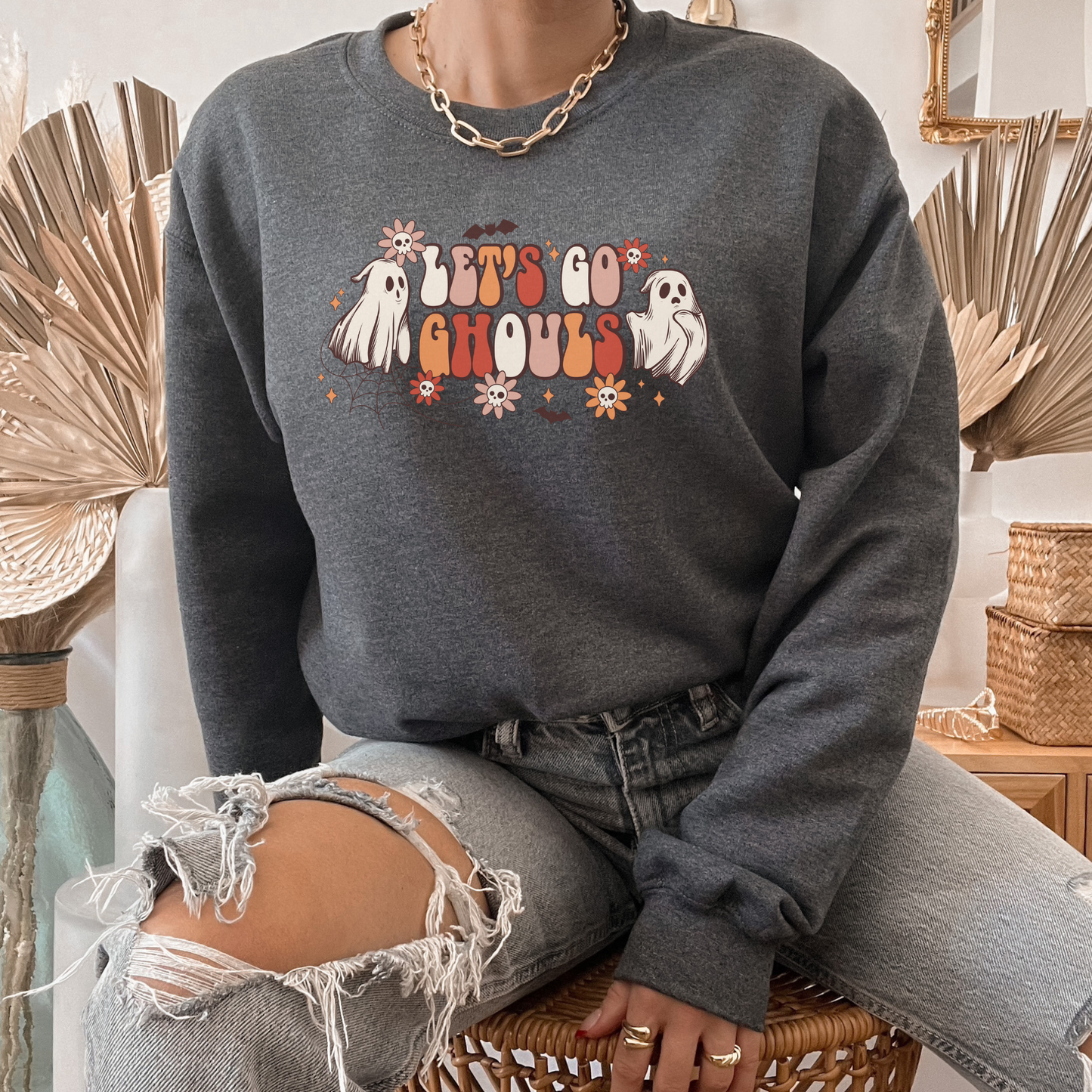 Lets Go Ghouls Crewneck - Rajotuulo