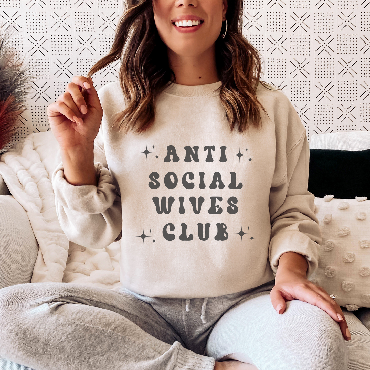 Anti Social Moms Club Crewneck Sweatshirt