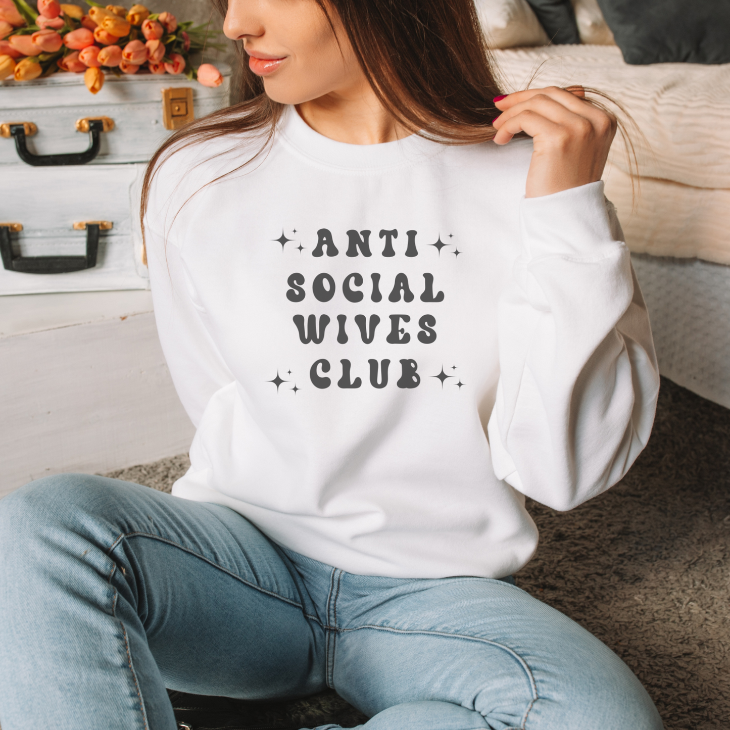 Anti Social Moms Club Crewneck Sweatshirt