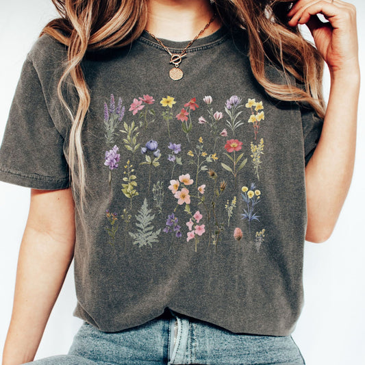 Cottagecore Flower Shirt - Comfort Colors